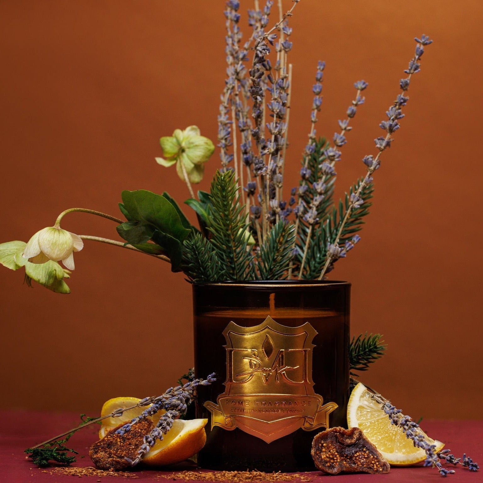 DMJ Home Fragrance Handmade Candle Lark Scent Display