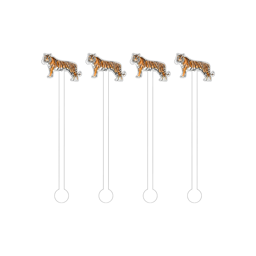 Tiger Acrylic Swizzle Sticks