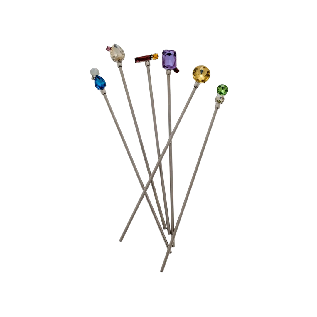 Jeweled Swizzle Sticks (Set of 6)