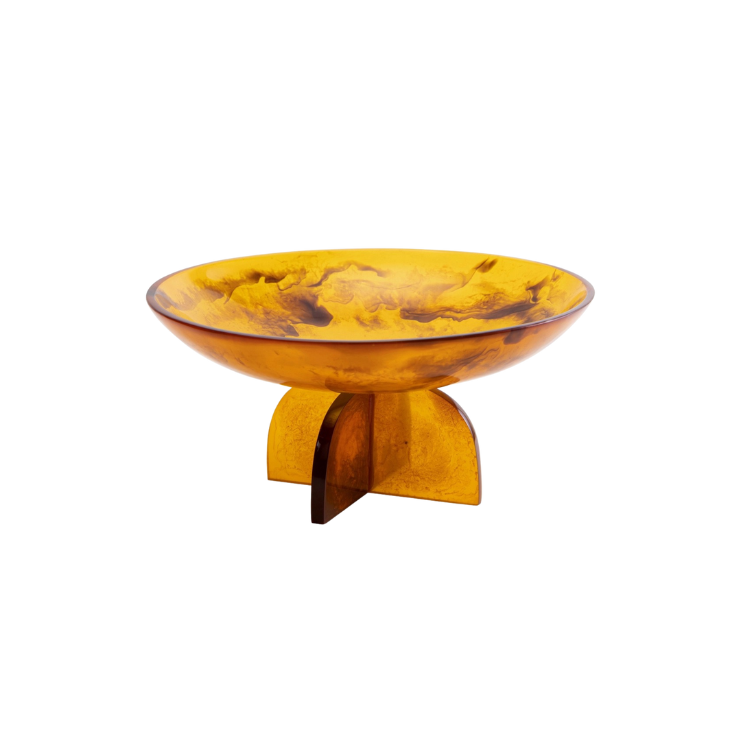 Lucente Tortoise Shell Resin Bowl