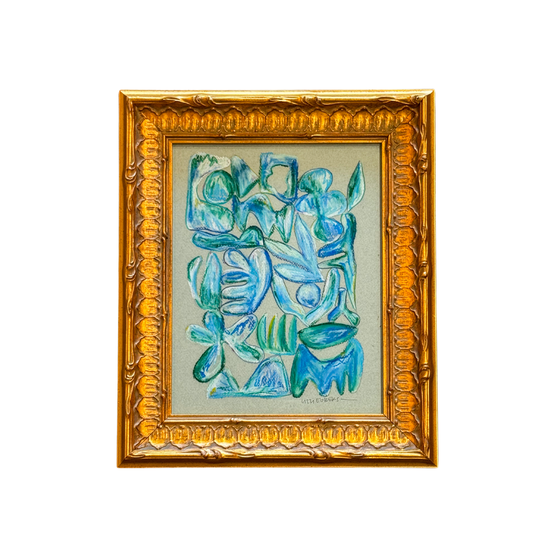 Blue Reverie – 8x10 Original Oil Pastel