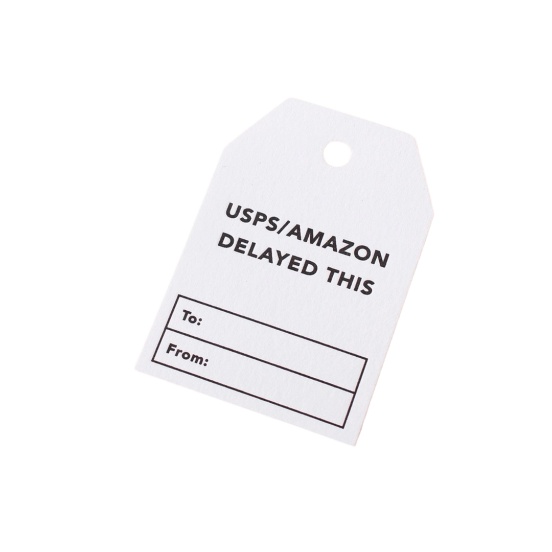 USPS/Amazon Delayed This Gift Tag