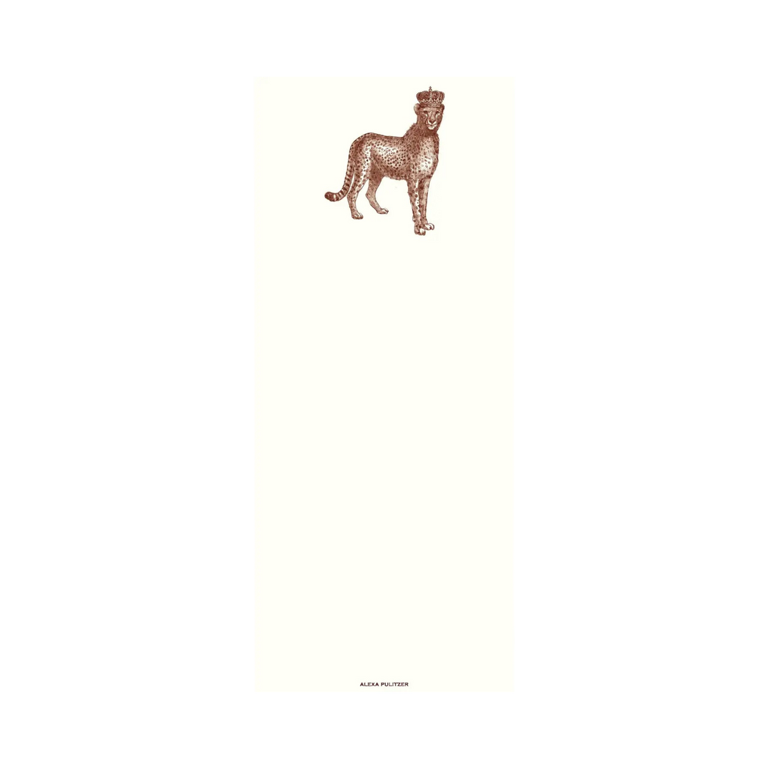 Royal Cheetah Long Note Pad