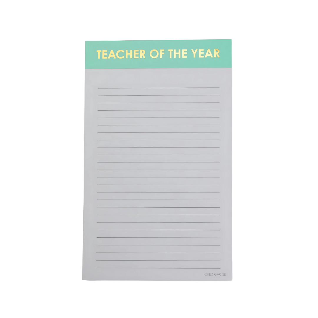 Teacher of the Year Notepad