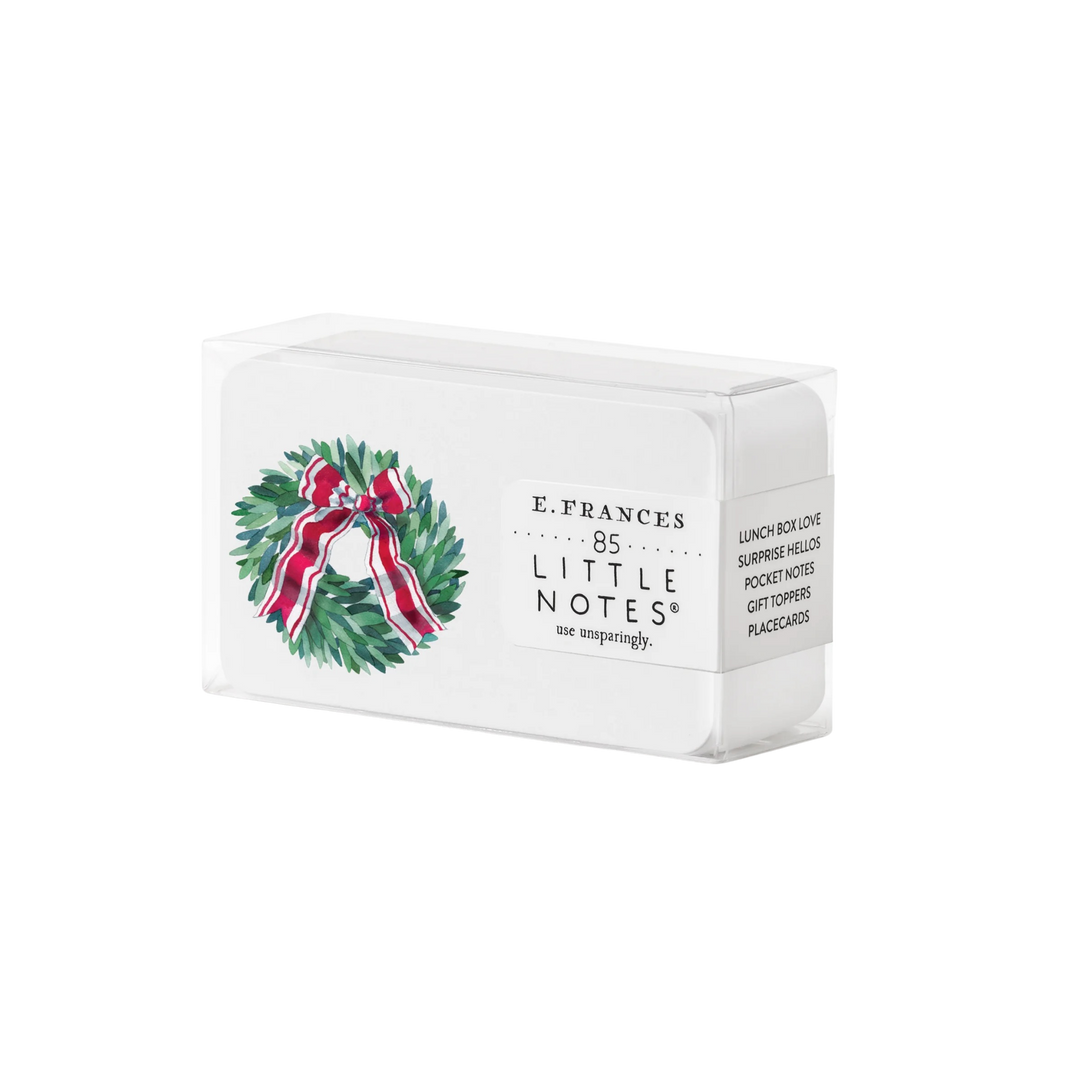 White box of E. Frances Little Notes with a festive design on a white background