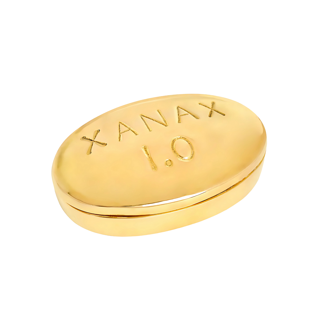 Xanax Brass Pill Box
