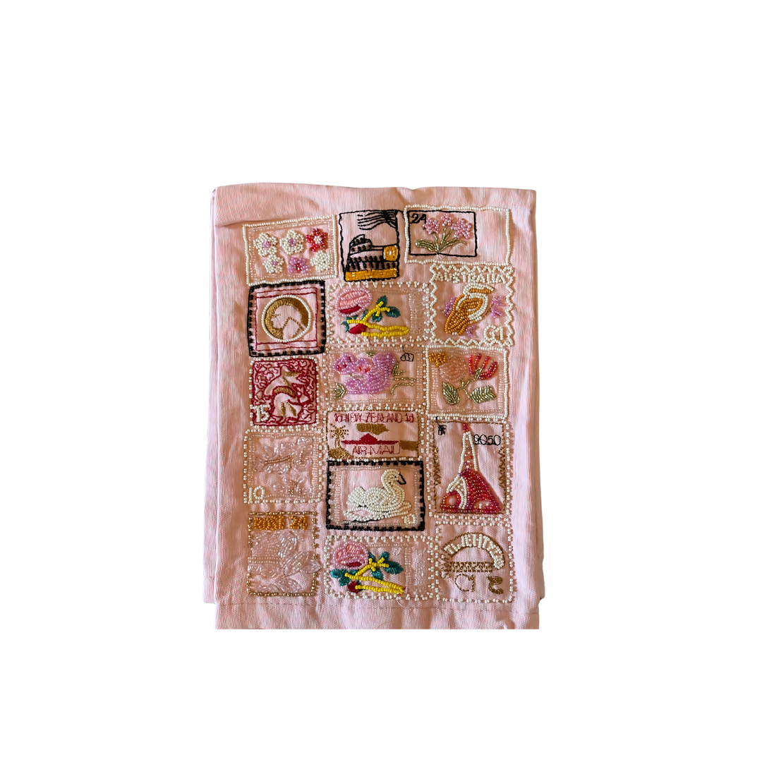 Beaded Stamps Tea Towel