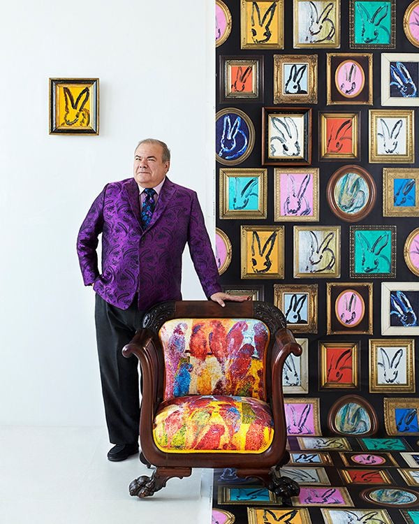 Hunt Slonem Art Collection at Mood by DMJ – Original Bunny, Bird & Butterfly Paintings Lafayette LA