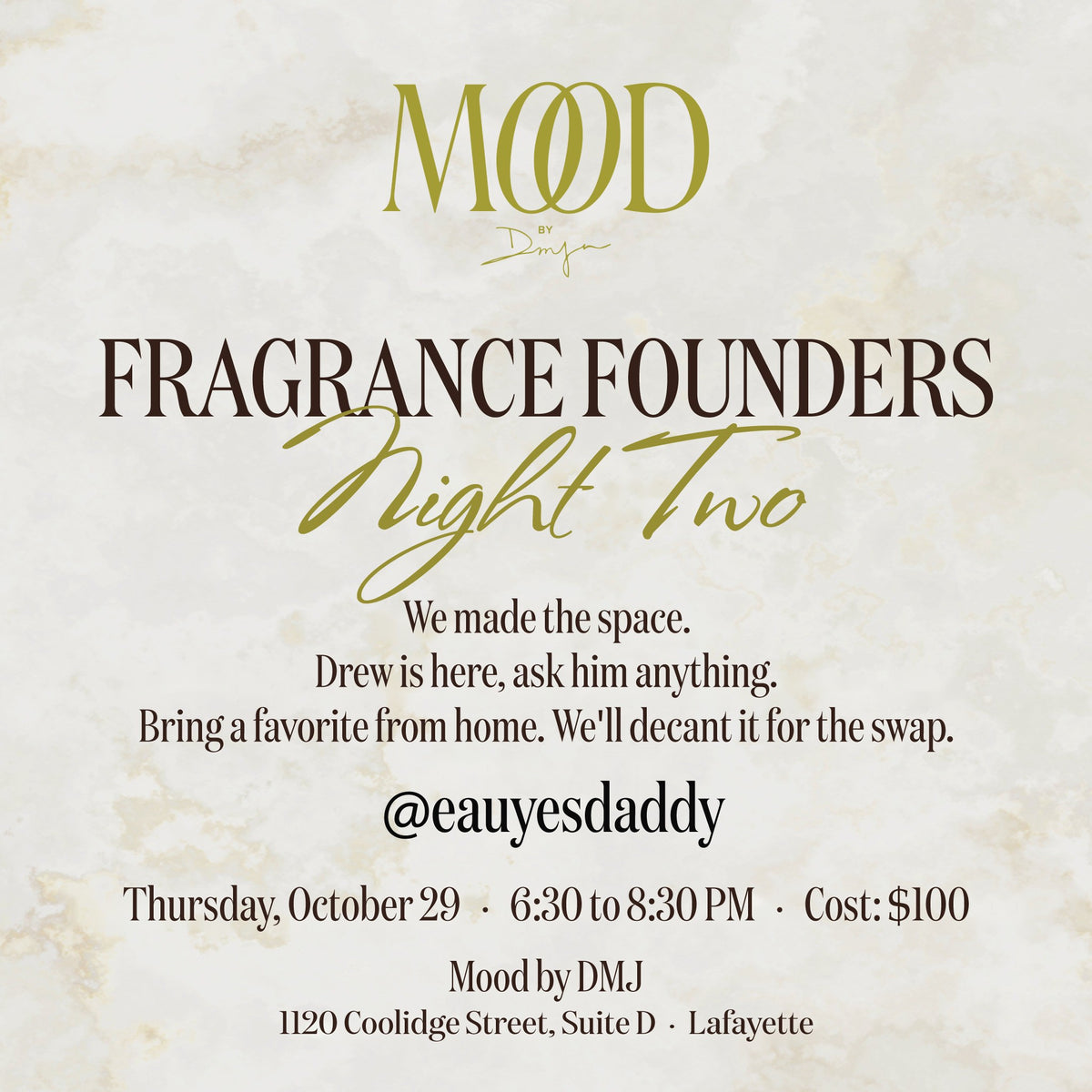 Fragrance Founders: Night Two with @eauyesdaddy