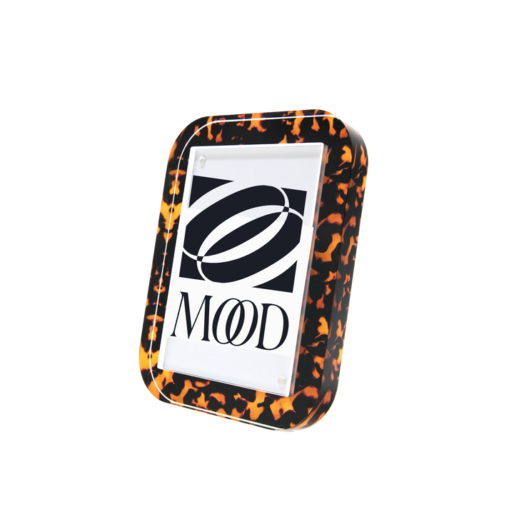 5x7 tortoise acrylic POP Frame with thick construction and stand.
4x6 tortoise acrylic POP Frame with thick acrylic body and stand.