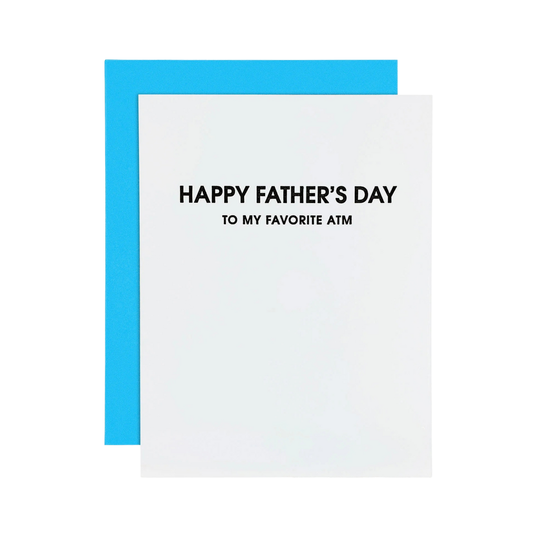 Favorite ATM- Letterpress Card Chez Gagne