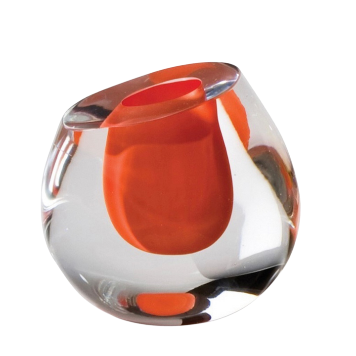Mood by DMJ in Lafayette, LA – Global Views Color Drop Bud Vase, hand-blown Polish glass with jewel-tone interior and clear exterior