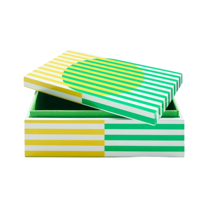 Yellow and Green Lacquer Box