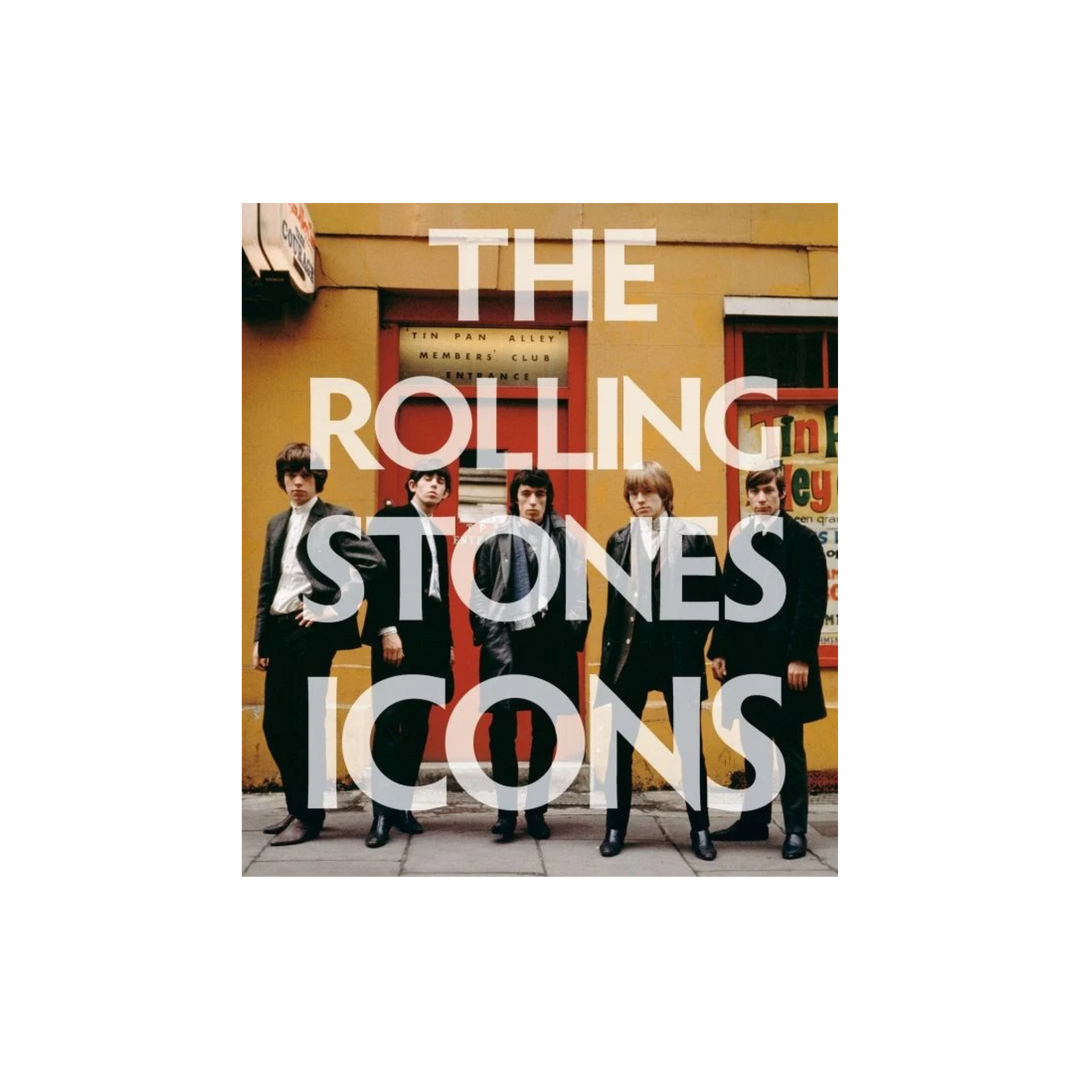 The Rolling Stones Icons hardback photography book displayed at Mood by DMJ in Lafayette Louisiana