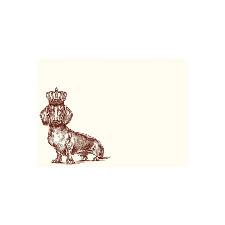 Royal Dachshund Stationery