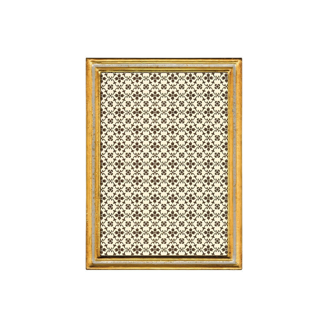 Urbino crème Florentine handmade Italian tabletop frame in 5x7 size available at Mood by DMJ.