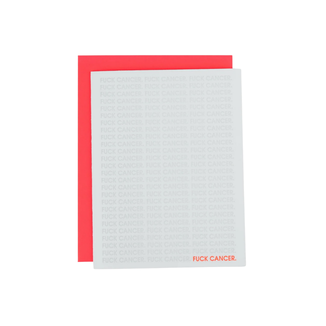 Letterpress printed modern greeting card with bold support message at Mood by DMJ Lafayette Louisiana