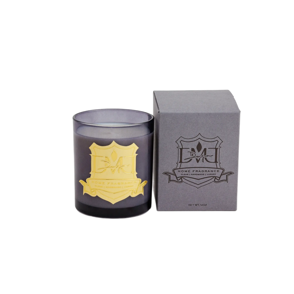 Water Wood No. 23 candle by DMJ Home Fragrance on a white background
