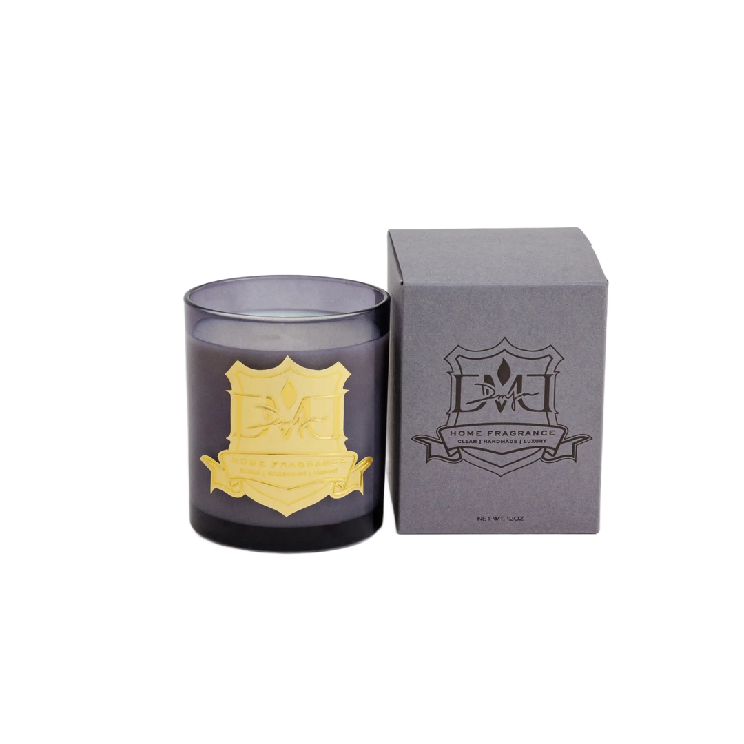 Water Wood No. 23 candle by DMJ Home Fragrance on a white background