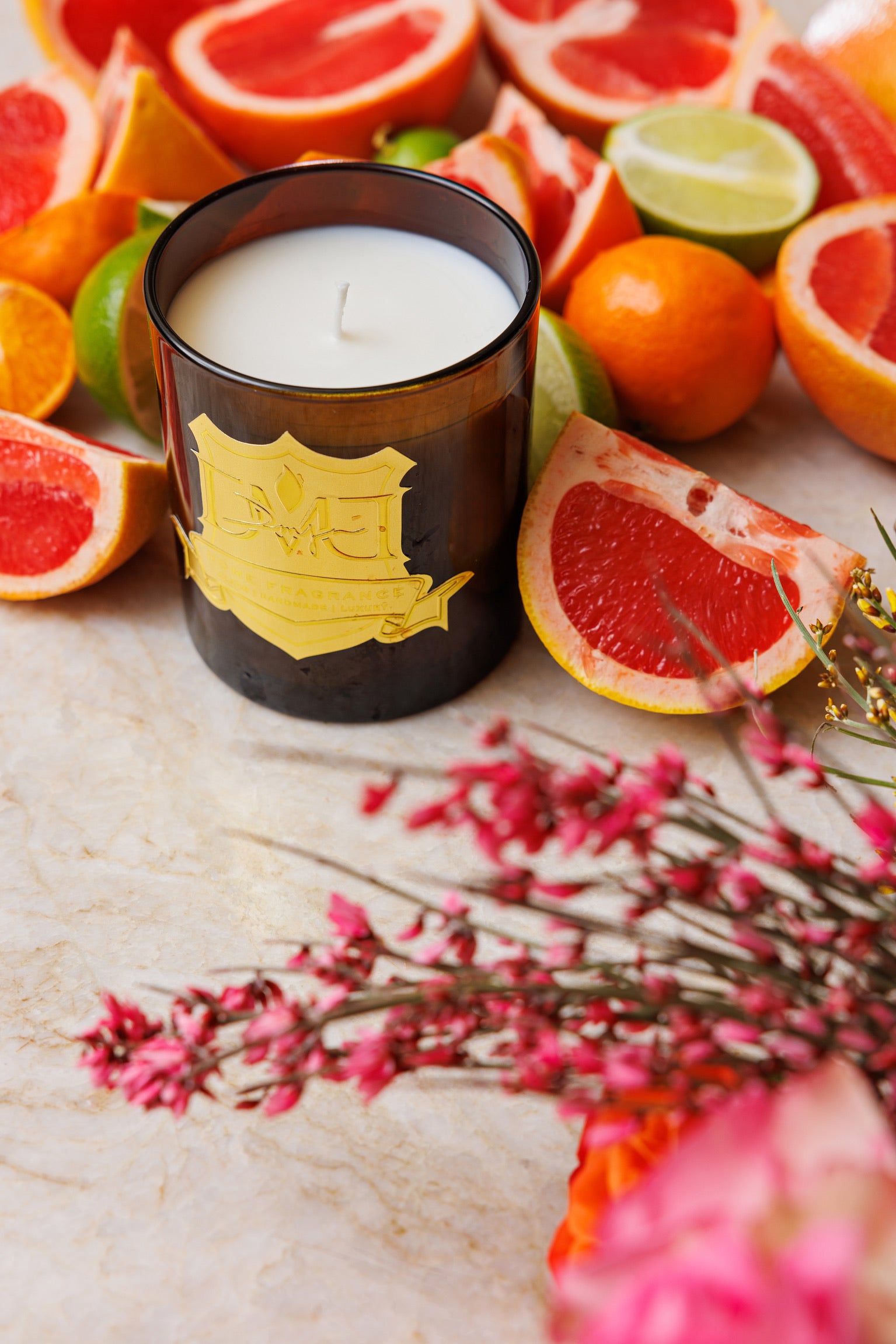 DMJ Home Fragrance luxury candle that burns clean and is the best on the market.