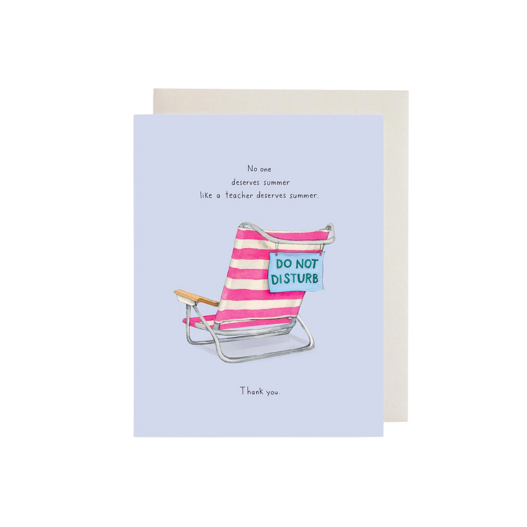 Beach Teach greeting card by E Frances displayed at Mood by DMJ in Lafayette Louisiana