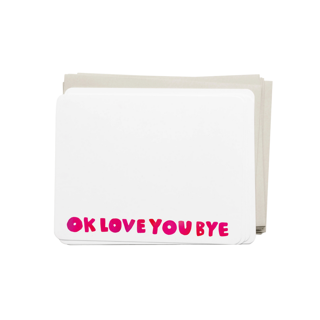 Okloveyoubye flat note set by E Frances displayed at Mood by DMJ in Lafayette Louisiana