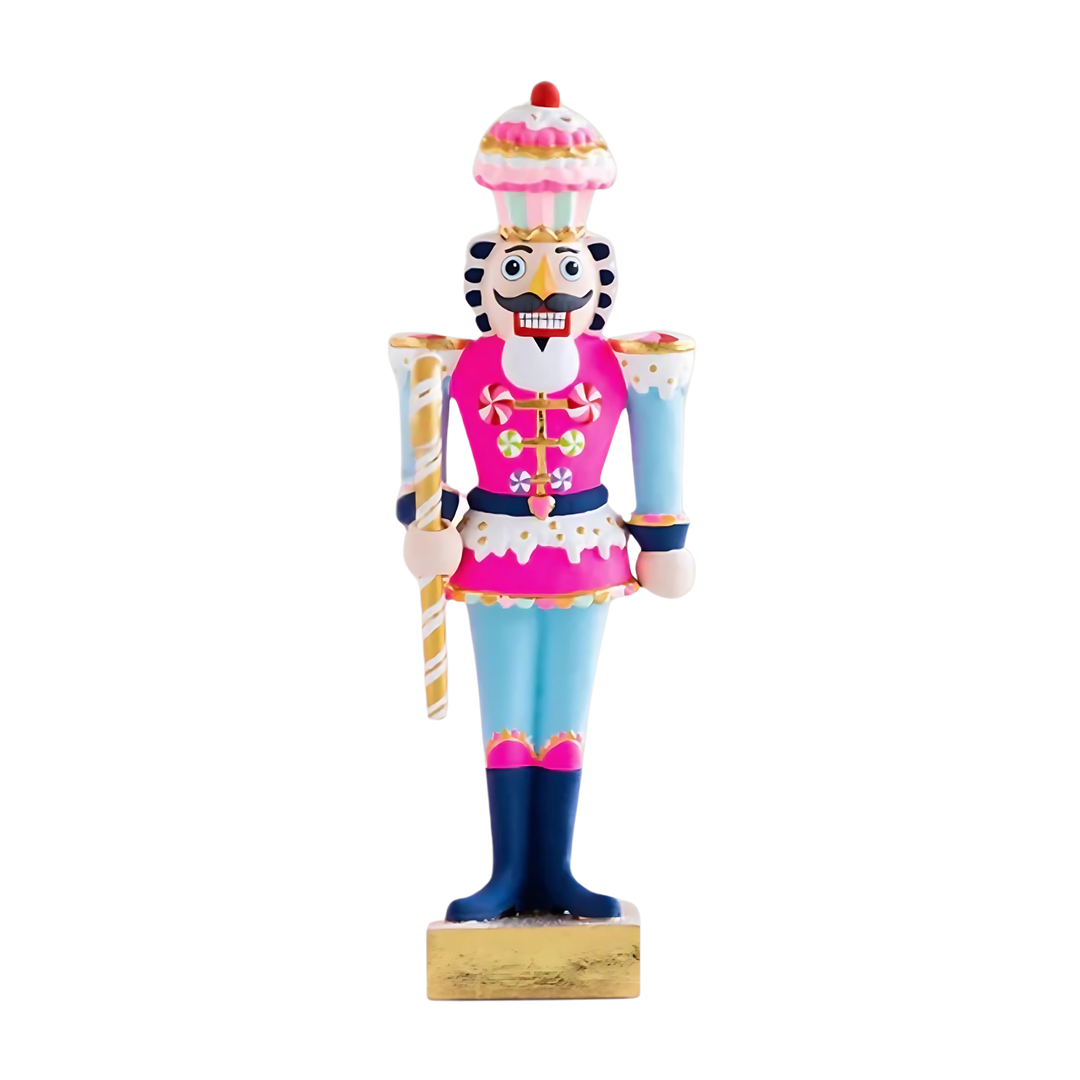 Mood by DMJ Glitterville Rainbow Colonel Cupcake Christmas ornament with rainbow detail and hand-painted finish — playful and collectible holiday décor