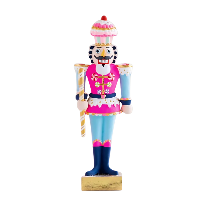 Mood by DMJ Glitterville Rainbow Colonel Cupcake Christmas ornament with rainbow detail and hand-painted finish — playful and collectible holiday décor
