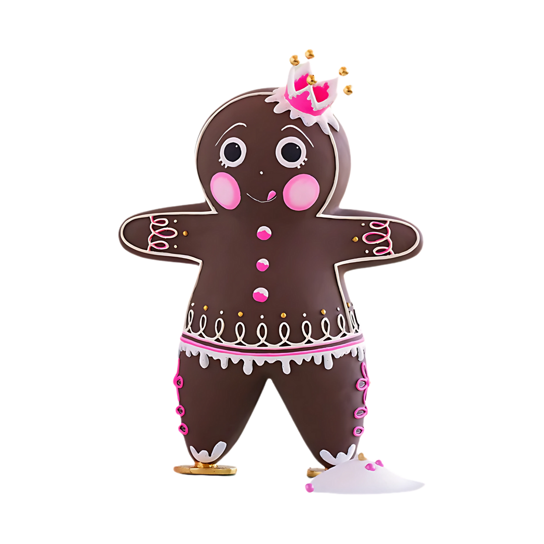 Mood by DMJ Glitterville The Gingers holiday figurines Dipsy and Dough — whimsical gingerbread-inspired Christmas décor with playful personality