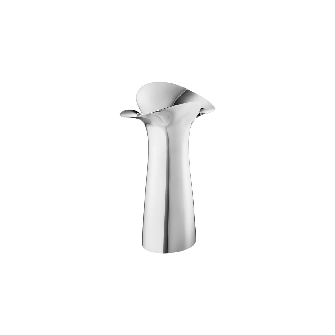 Georg Jensen Small Bloom Botanica stainless steel vase styled at Mood By DMJ in Lafayette LA