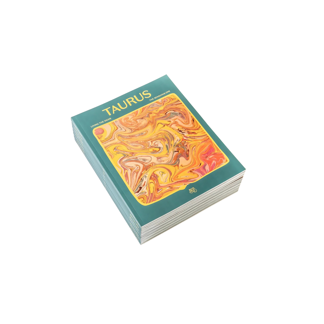 Book titled 'Taurus' with a colorful cover design on a white background Mood by DMJ in Lafayette, Louisiana