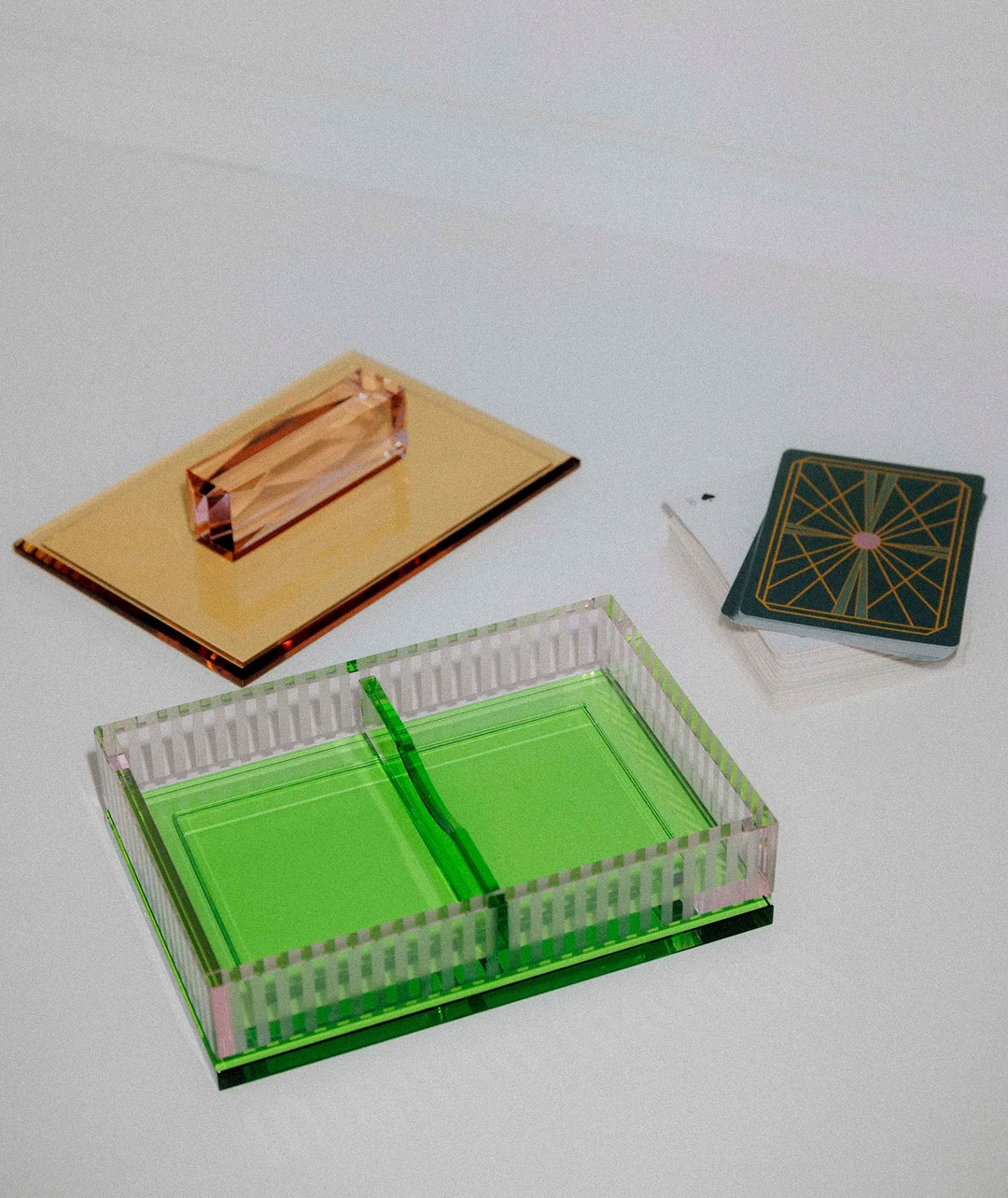 Favoured Crystal Card Box (with 2 Decks of Cards)