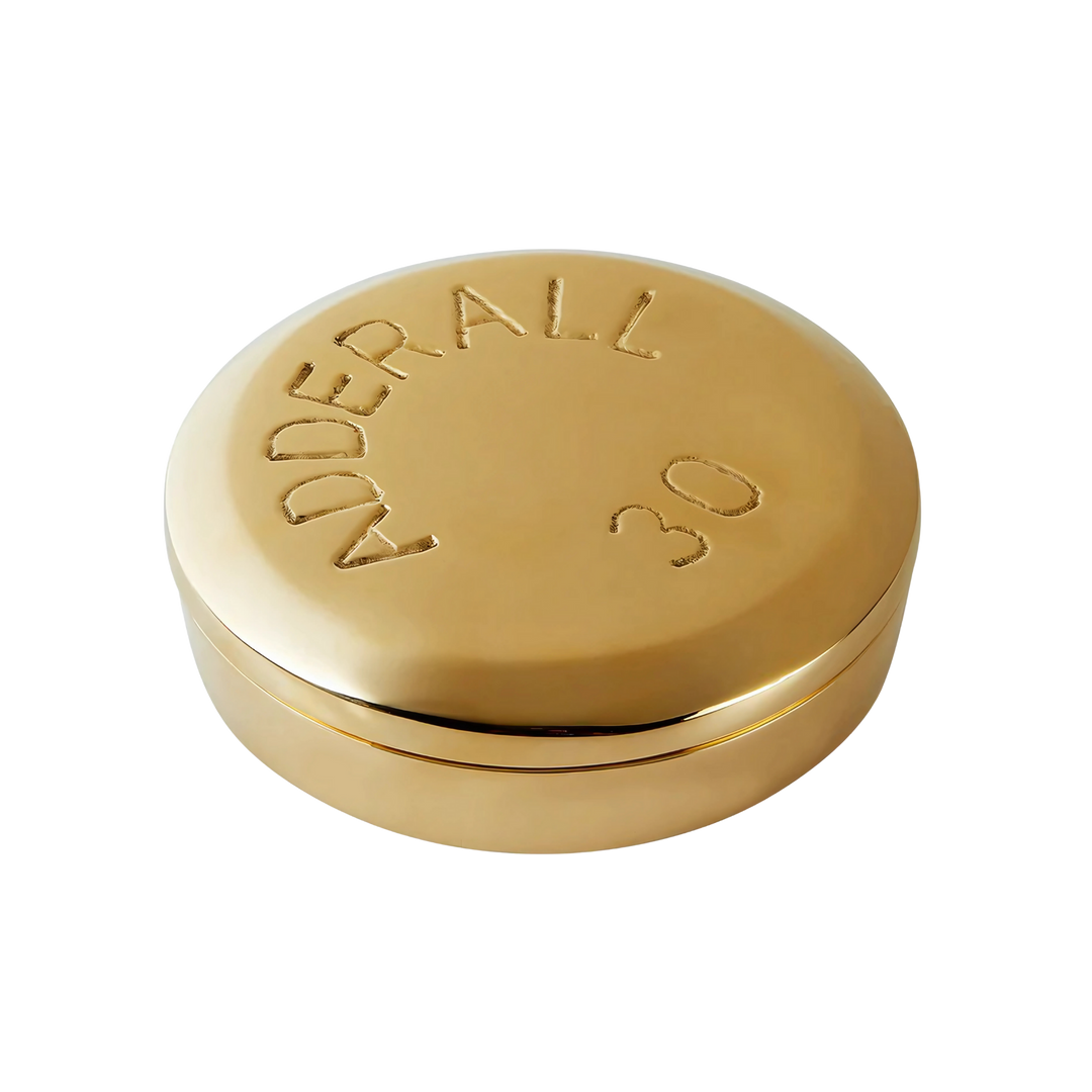 Jonathan Adler Gold Adderall container