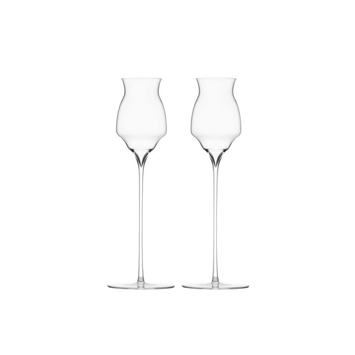 set of long stem slender drinking glasses Mood 2025
