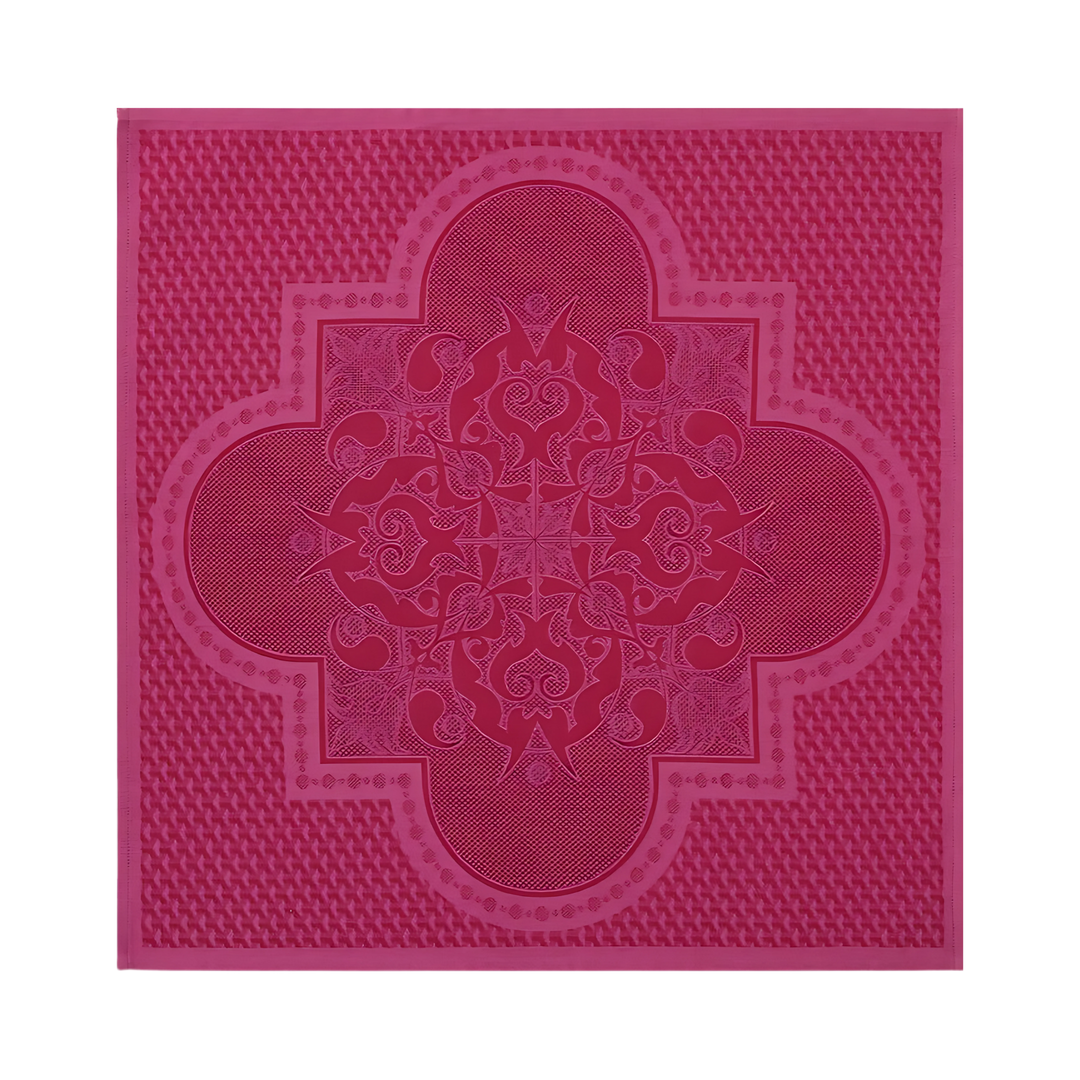 pink and fuschia radial pattern Palais Venitian Cotton Napkin Mood 2025