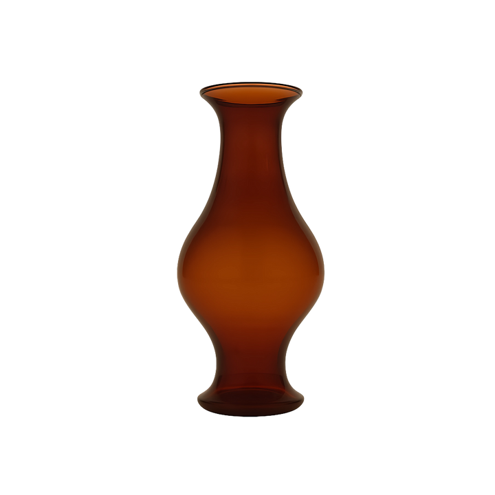 large hurricane amber glass vase Mood 2025