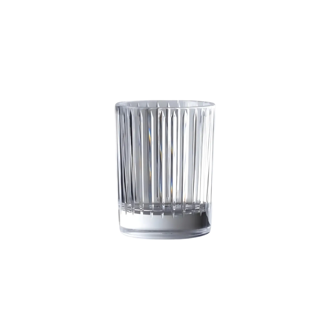 Mario Luca Giusti Clear acrylic tumbler with faceted crystal-style design for cocktails and everyday drinks