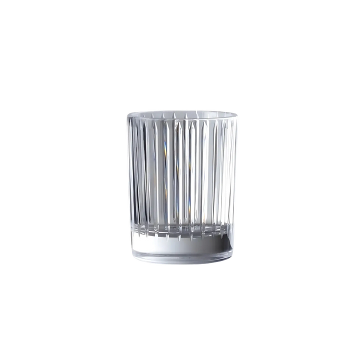 Mario Luca Giusti Clear acrylic tumbler with faceted crystal-style design for cocktails and everyday drinks