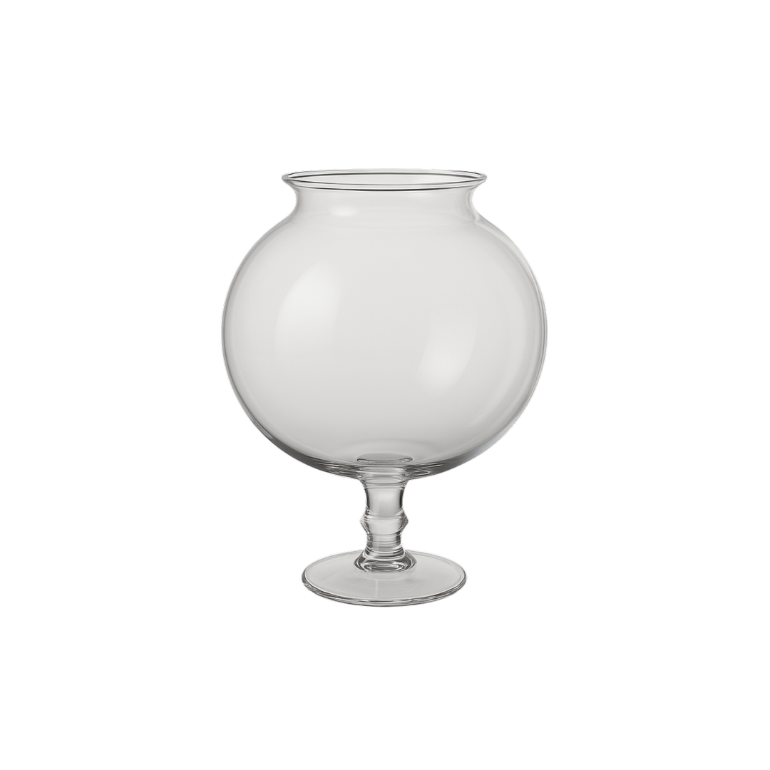 Mood leech bowl clear glass vase front view Mood 2025