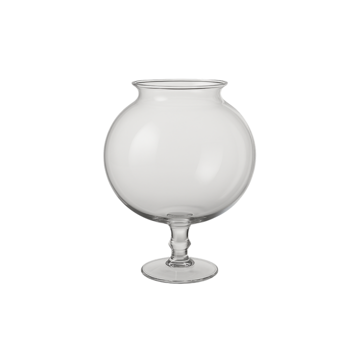 Mood leech bowl clear glass vase front view Mood 2025