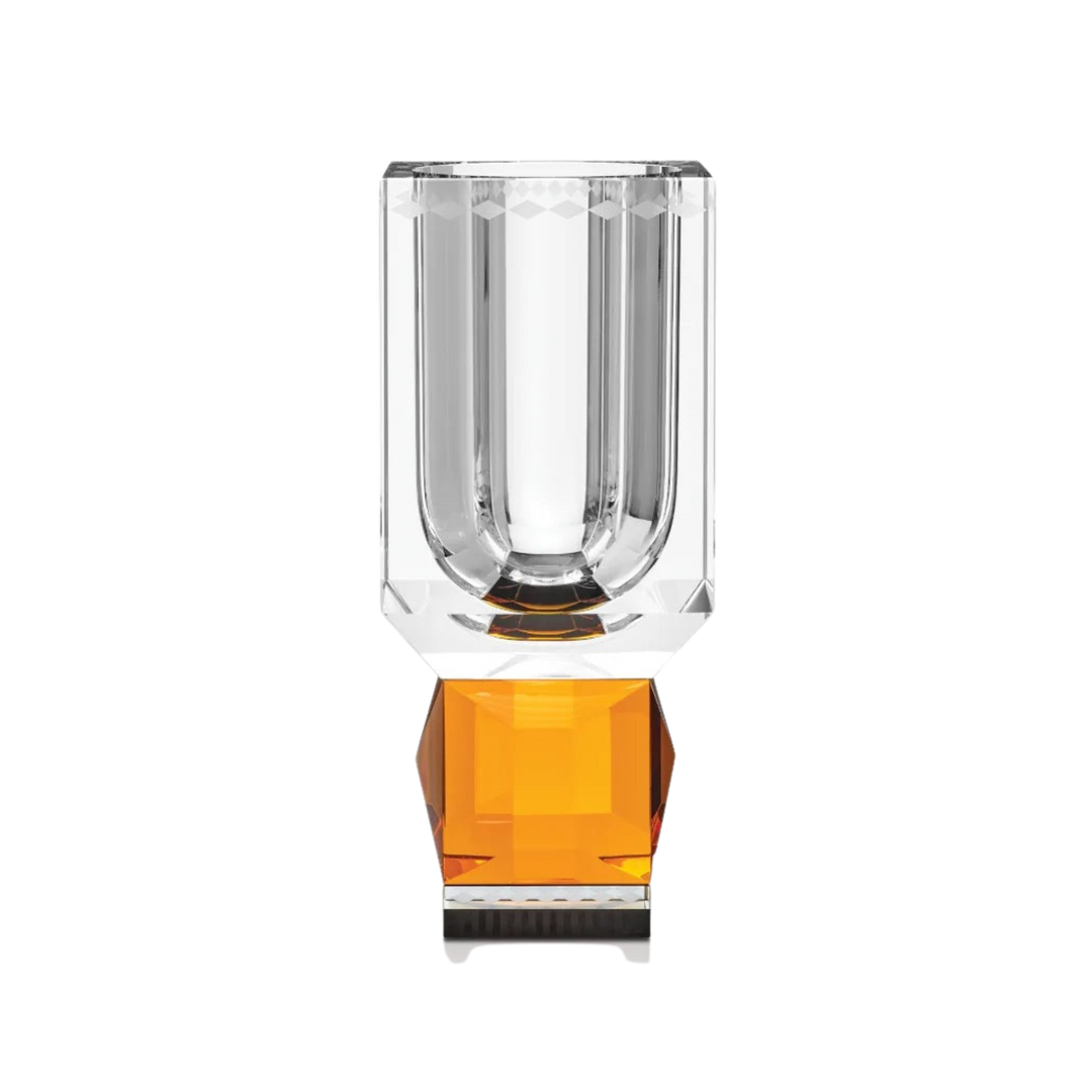 Mood by DMJ Reflections Copenhagen “Ohio Vase” – hand-cut crystal vase, bold sculptural silhouette in Lafayette, Louisiana.