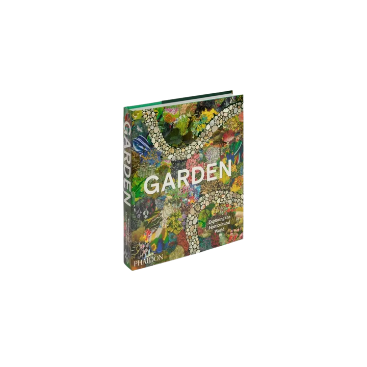 Book titled 'Garden' with a colorful cover design on a white background