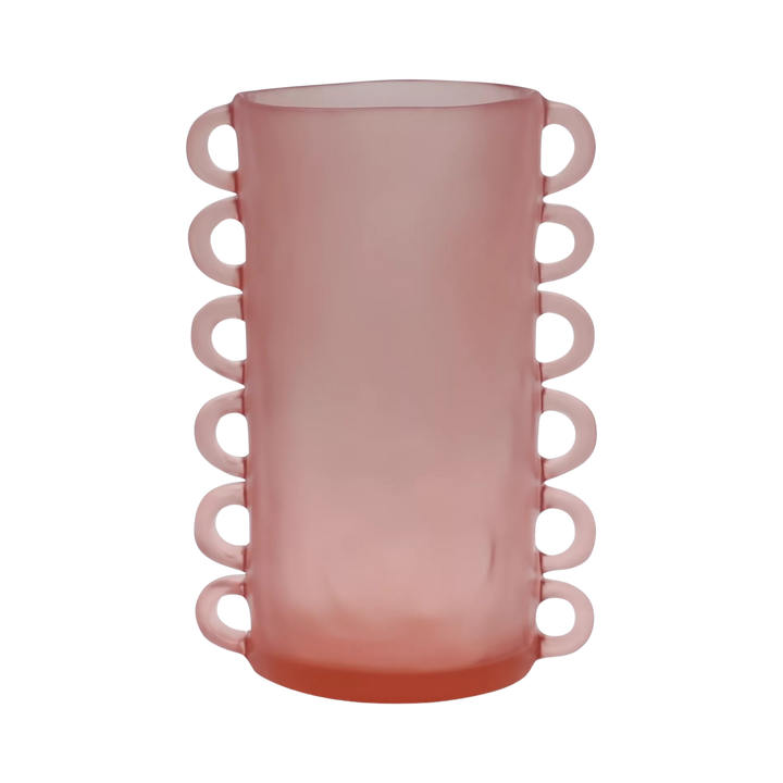 Pink TF Design Loopy Vase Large with sculptural looping curves available at Mood by DMJ in Lafayette, Louisiana