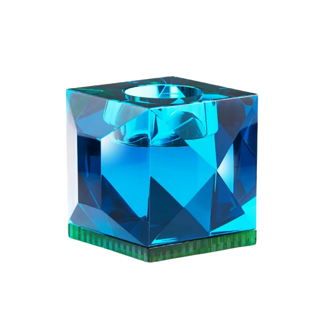 Ophelia Crystal candle holder blue Mood 2025