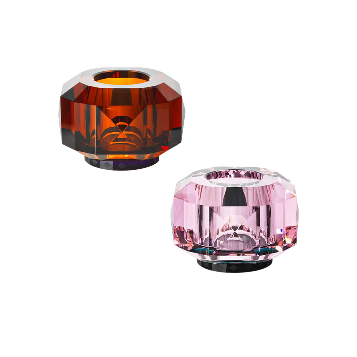 Texas Supreme Tealight Holder (Limited Edition) by Reflections Copenhagen featuring hand-cut crystal in geometric Art Deco design – Mood by DMJ Lafayette, LA.