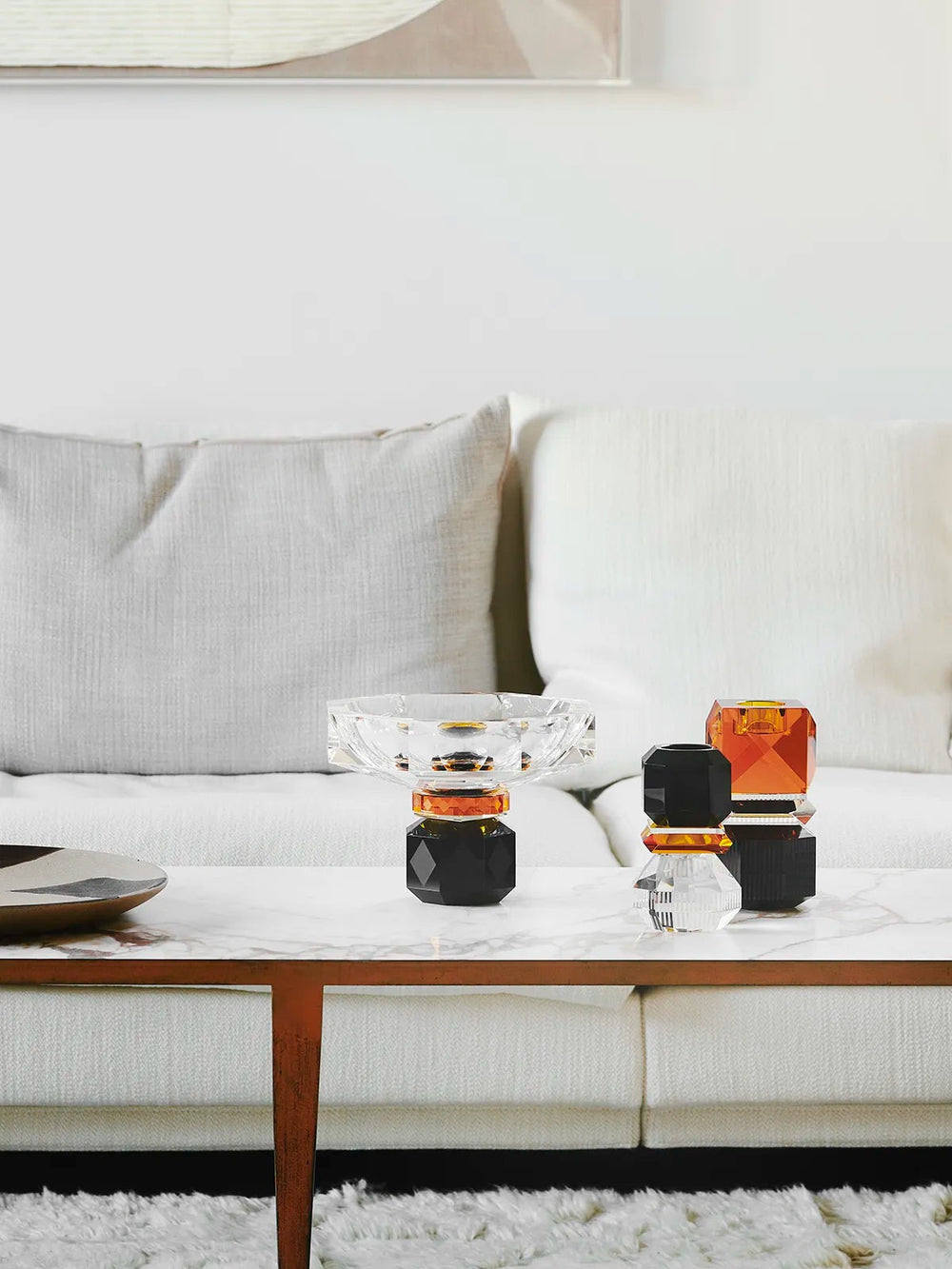 Mood by DMJ Reflections Copenhagen “Arizona Bowl” – richly decorated hand-cut crystal bowl, sculptural color in Lafayette, Louisiana