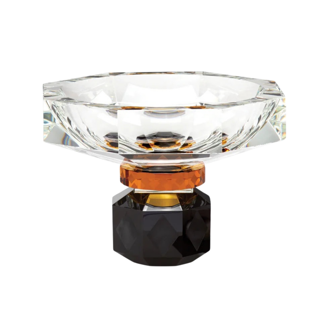Mood by DMJ Reflections Copenhagen “Arizona Bowl” – richly decorated hand-cut crystal bowl, sculptural color in Lafayette, Louisiana