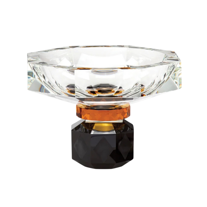 Mood by DMJ Reflections Copenhagen “Arizona Bowl” – richly decorated hand-cut crystal bowl, sculptural color in Lafayette, Louisiana