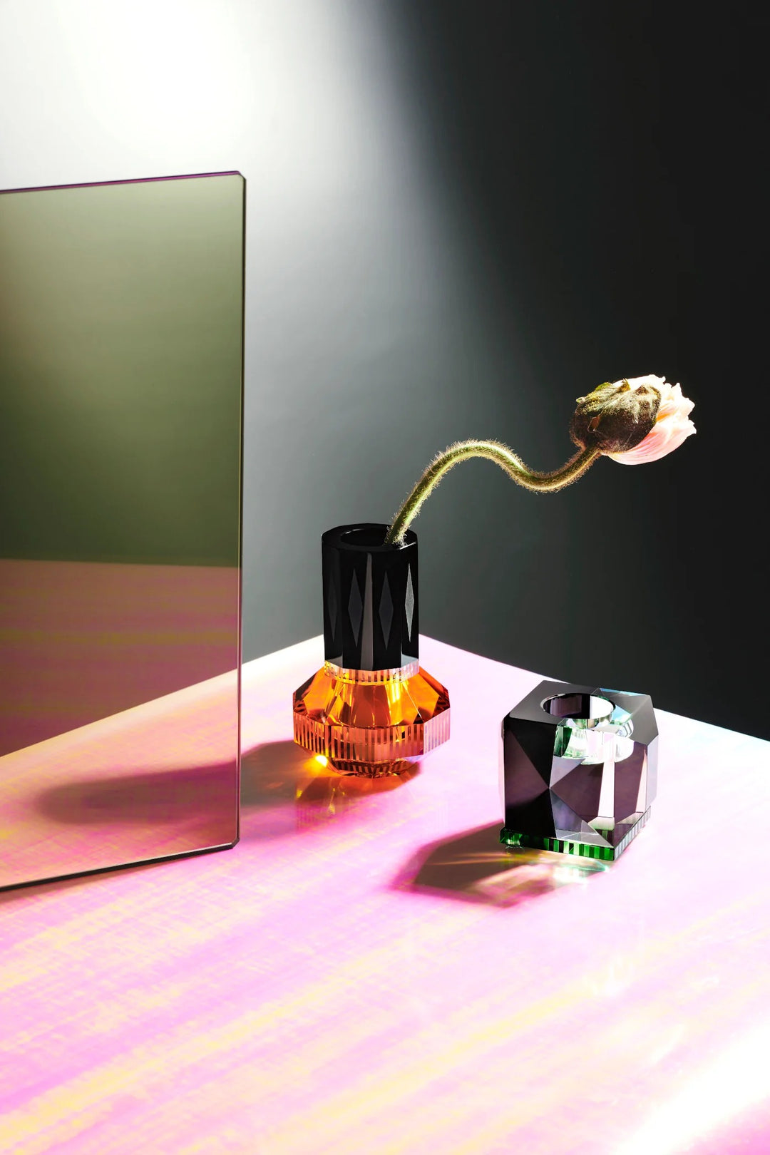 Mood by DMJ Reflections Copenhagen “Chicago Vase” – hand-cut crystal, elegant modern profile in Lafayette, Louisiana