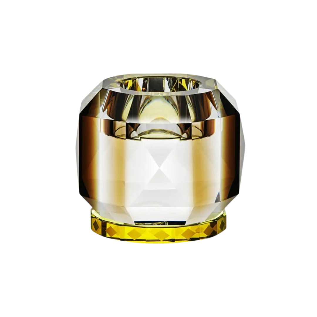 Mood by DMJ Reflections Copenhagen “Texas Tealight Holder” – geometric hand-cut crystal tealight, 1920s glow in Lafayette, Louisiana